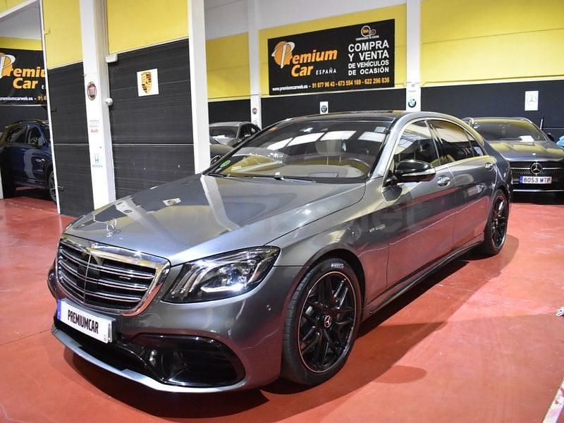 Usado Mercedes S63 AMG 612 CV (450 kW) 2018 Gris / plata Berlina