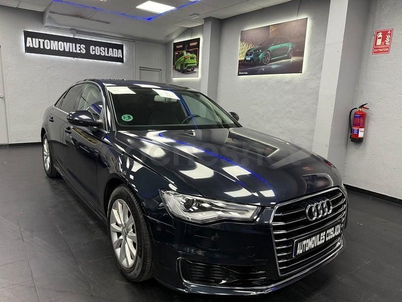 Usado Audi A6 218 CV (160 kW) 2015 Azul Berlina