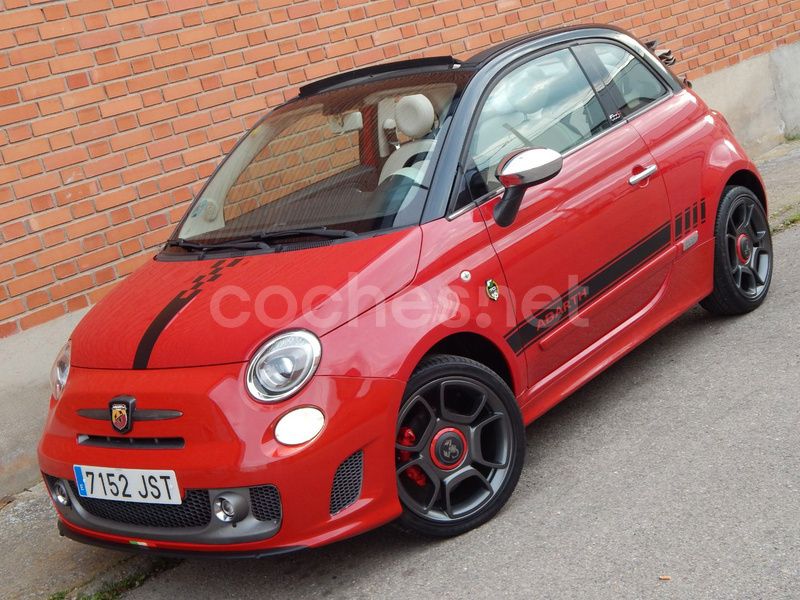 Usado Fiat 500C Lounge 69 CV (50 kW) 2016 Rojo Descapotable