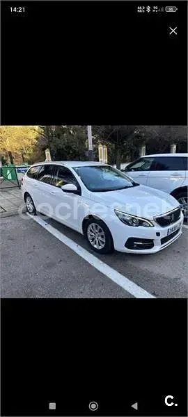 Usado Peugeot 308 SW Business-Line 100 CV (73 kW) 2020 Blanco Familiar