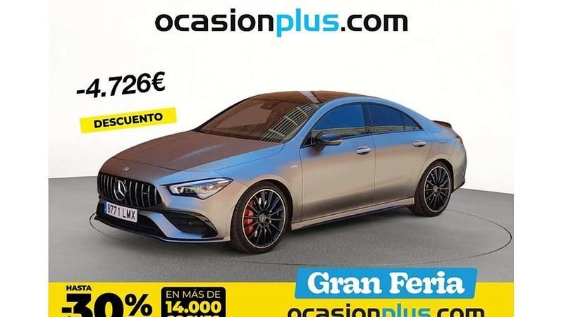Gris Usado 2021 Mercedes CLA35 AMG AMG Coupe | 47.264 € (Precio justo) - Imagen 1/4