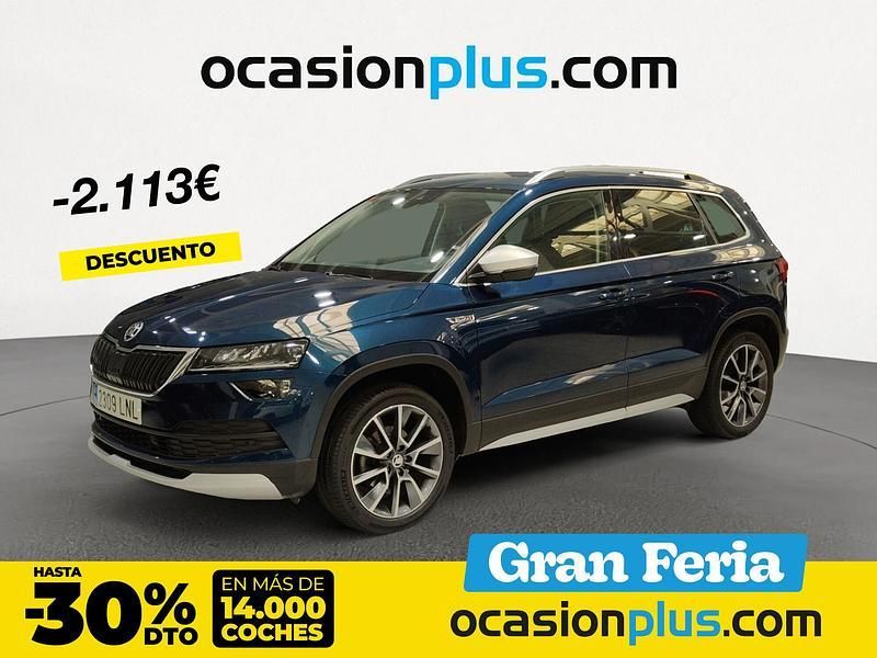 Azul Usado 2021 Skoda Karoq SUV | 23.250 € (Caro) - Imagen 1/4