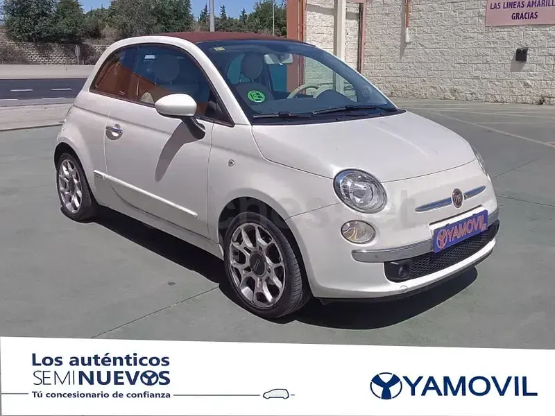 Usado Fiat 500C Lounge 69 CV (50 kW) 2015 Blanco Descapotable