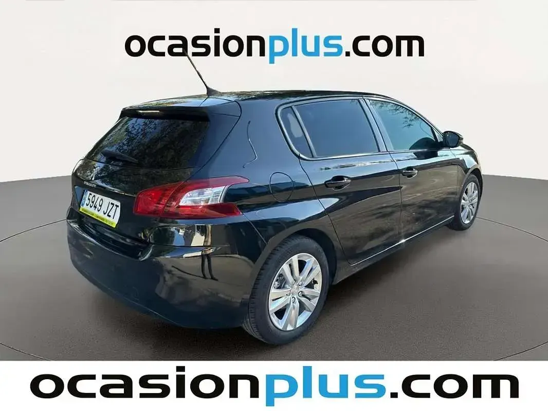 Usado Peugeot 308 Style 110 CV (80 kW) 2017 Negro Utilitario