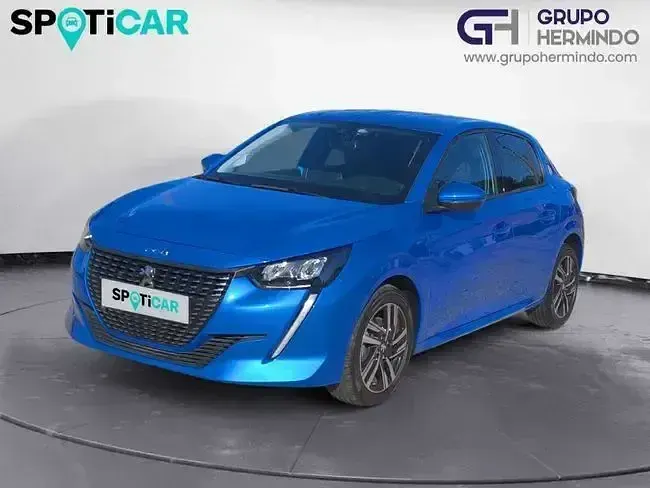 Usado Peugeot 208 Allure 100 CV (73 kW) 2021 Azul Utilitario