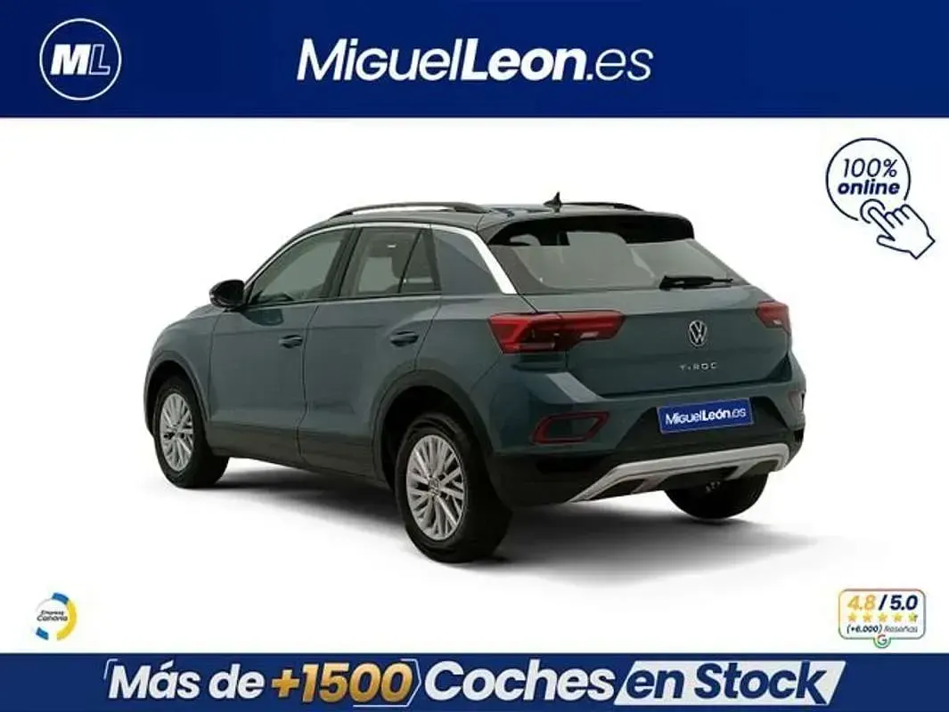 Usado VW T-Roc 110 CV (80 kW) 2023 Azul SUV