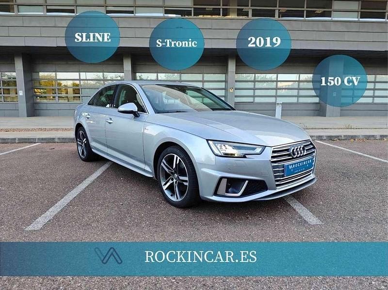 Usado Audi A4 S-Line 150 CV (110 kW) 2019 Gris Familiar