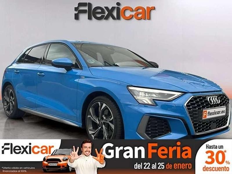 Azul Usado 2021 Audi A3 Sportback S-Line Utilitario | 23.790 € (Precio justo) - Imagen 1/4