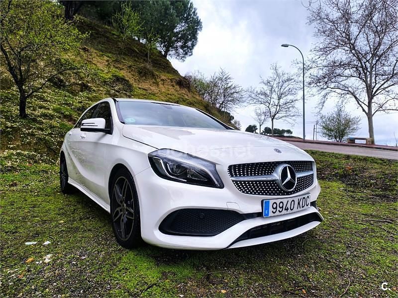 Blanco Usado 2017 Mercedes A200 AMG line Berlina | 18.600 € (Precio justo) - Imagen 1/4