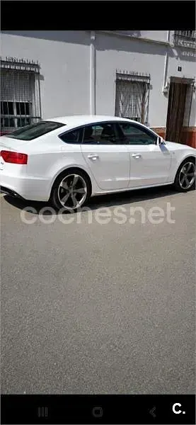 Usado Audi A5 Sportback S-Line 177 CV (130 kW) 2013 Blanco Utilitario