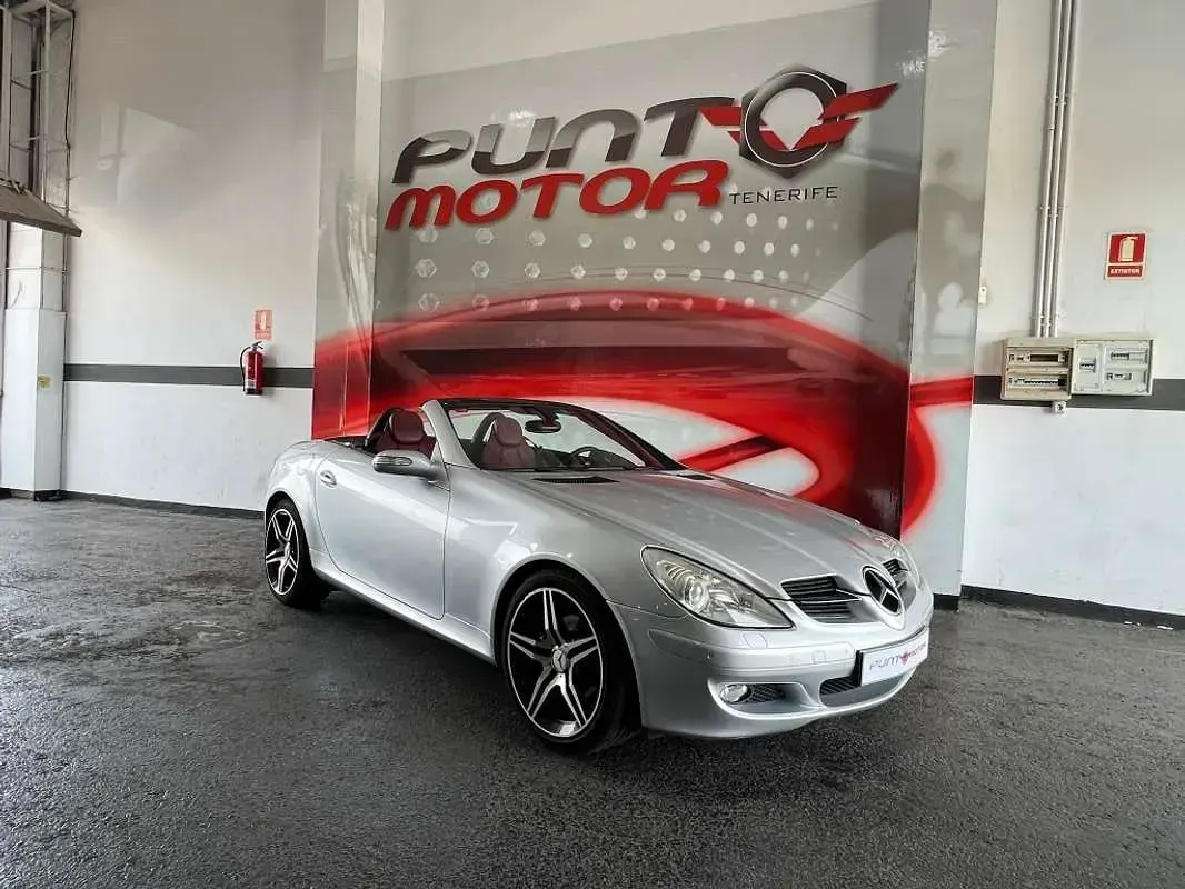 Usado Mercedes SLK200 163 CV (119 kW) 2004 Gris Descapotable