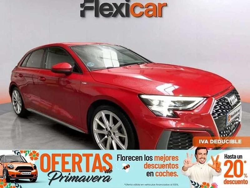 Usado Audi A3 Sportback S-Line 150 CV (110 kW) 2023 Rojo Utilitario