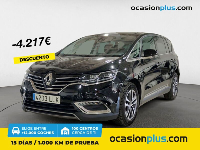 Negro Usado 2020 Renault Espace LIMITED Monovolumen | 25.900 € (Precio justo) - Imagen 1/4