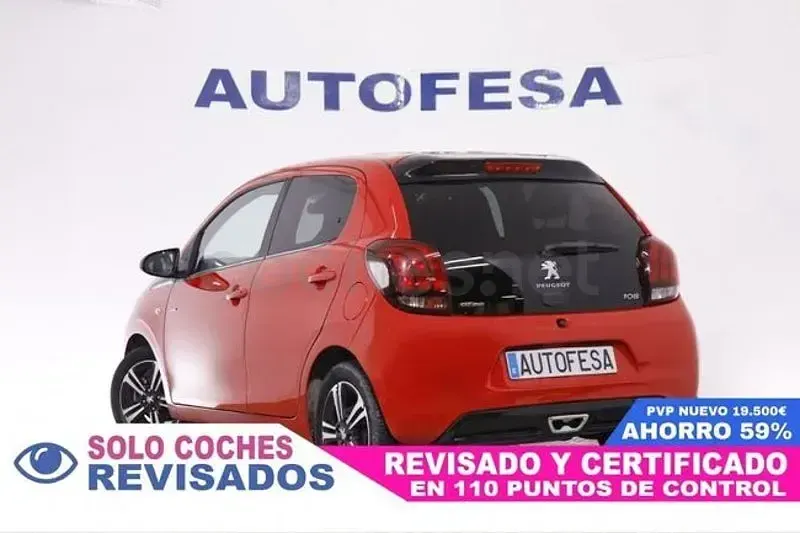 Usado Peugeot 108 Allure 82 CV (60 kW) 2017 Rojo Utilitario