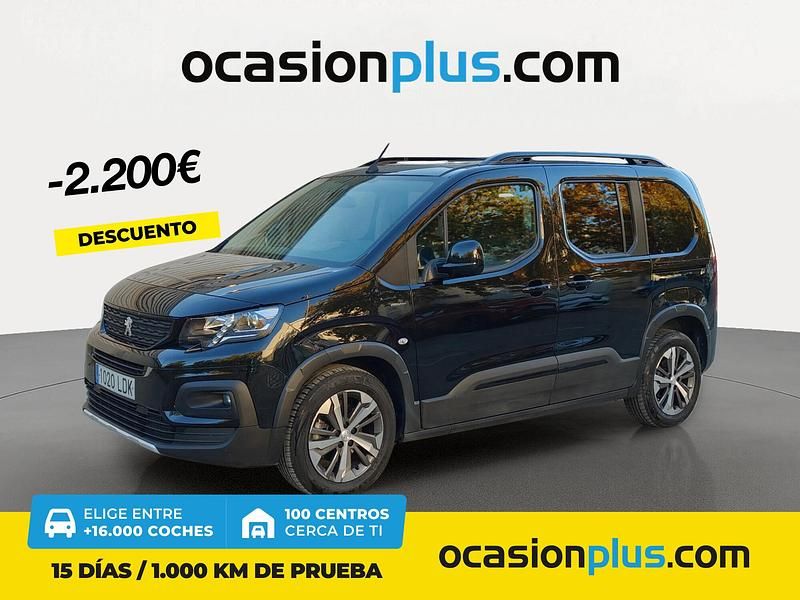 Negro Usado 2019 Peugeot Rifter GT-line Monovolumen | 24.200 € (Un poco caro) - Imagen 1/4