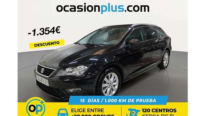 Usado Seat Leon ST Style 116 CV (85 kW) 2019 Negro Familiar