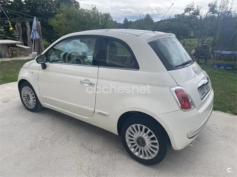 Usado Fiat 500 Lounge 75 CV (55 kW) 2009 Blanco Descapotable