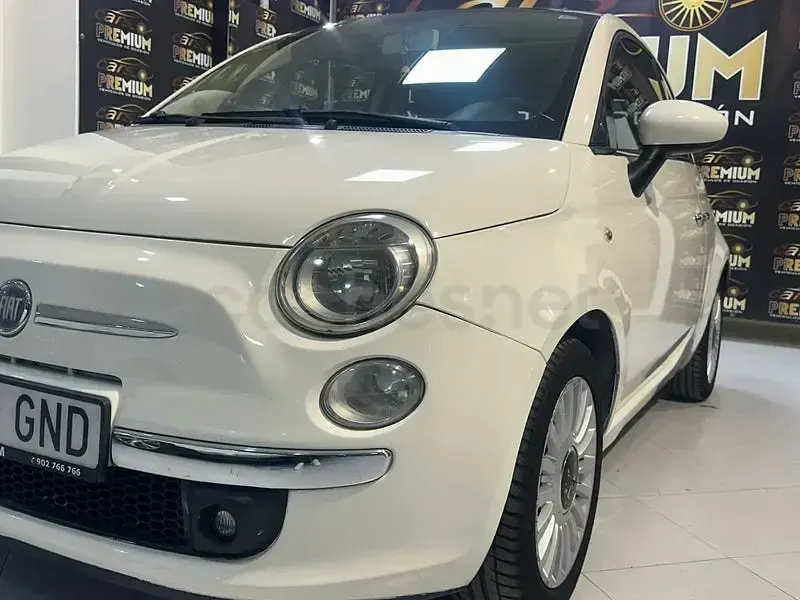 Usado Fiat 500 75 CV (55 kW) 2009 Blanco Descapotable