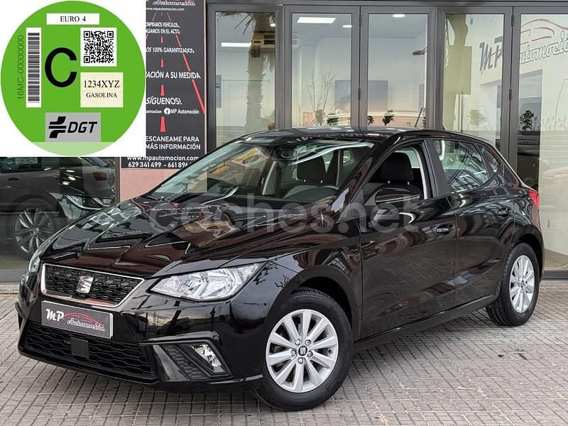 Negro Usado 2018 Seat Ibiza Reference Berlina | 9990 € (Super precio) - Imagen 1/4