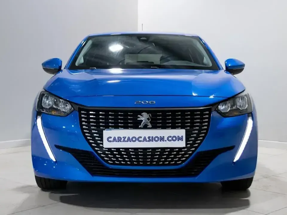 Usado Peugeot 208 Allure 100 CV (73 kW) 2021 Azul Utilitario