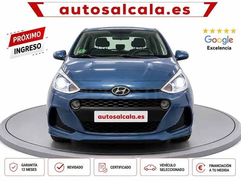 Usado Hyundai i10 GO! 66 CV (48 kW) 2018 Azul Utilitario