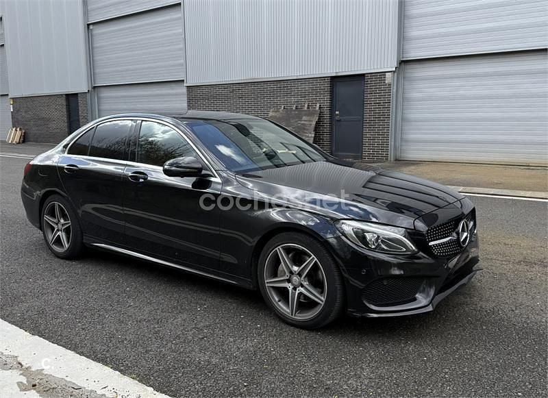 Usado Mercedes C200 AMG 136 CV (100 kW) 2017 Negro Berlina