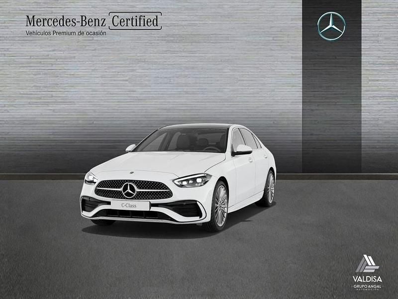Blanco Usado 2022 Mercedes C220 AMG line Berlina | 39.900 € (Precio justo) - Imagen 1/4