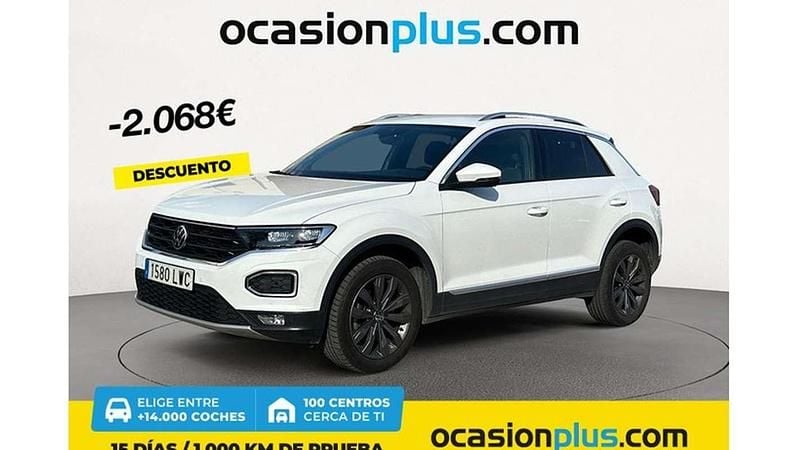 Blanco Usado 2022 VW T-Roc Sport SUV | 18.319 € (Buen precio) - Imagen 1/4