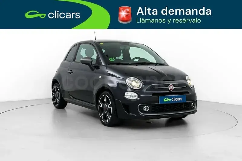 Usado Fiat 500S S 69 CV (50 kW) 2018 Negro Berlina