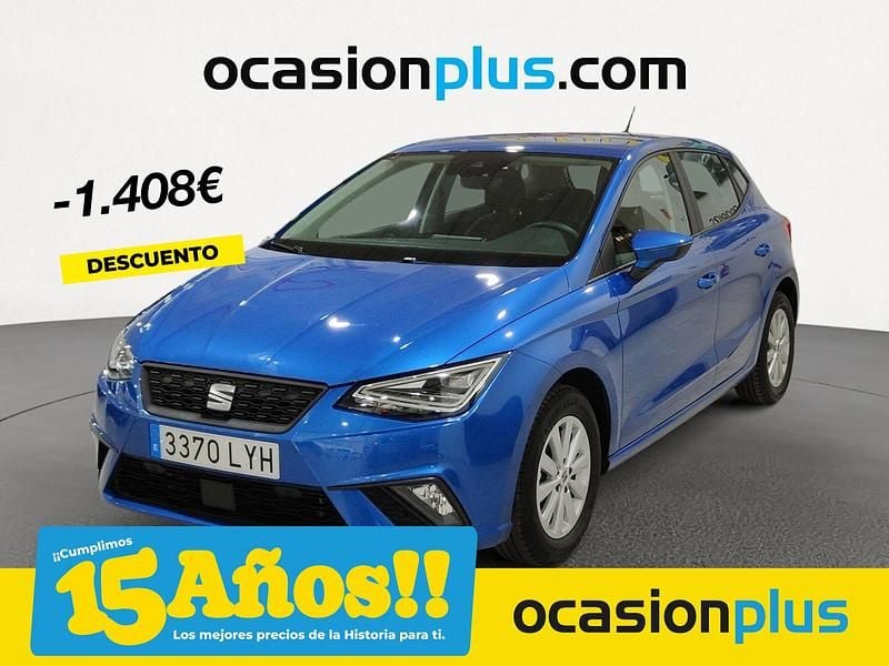 Azul Usado 2022 Seat Ibiza Style Plus Berlina | 15.490 € (Precio justo) - Imagen 1/4