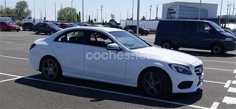 Blanco Usado 2016 Mercedes C220 AMG line Berlina | 18.900 € (Super precio) - Imagen 1/4