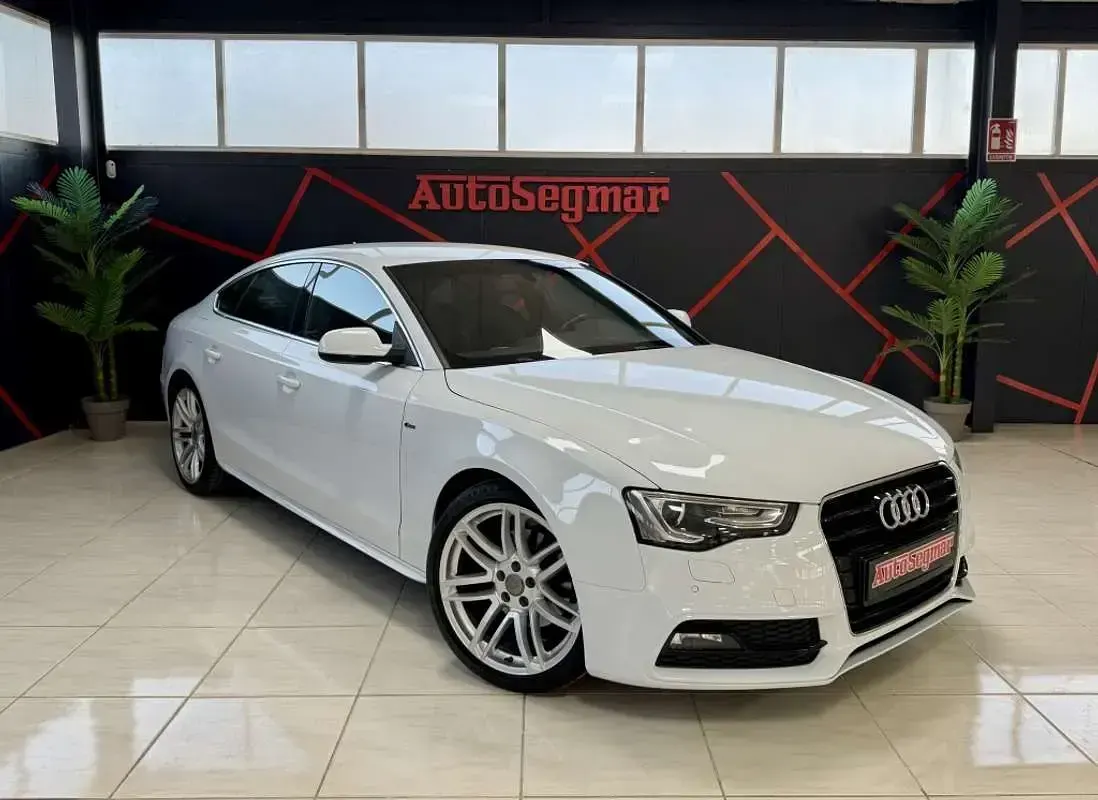 Usado Audi A5 Sportback S-Line 190 CV (139 kW) 2016 Blanco Utilitario
