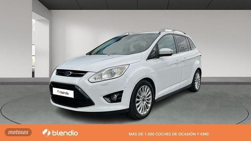 Blanco Usado 2014 Ford Grand C-Max Titanium Monovolumen | 9990 € (Precio justo) - Imagen 1/4