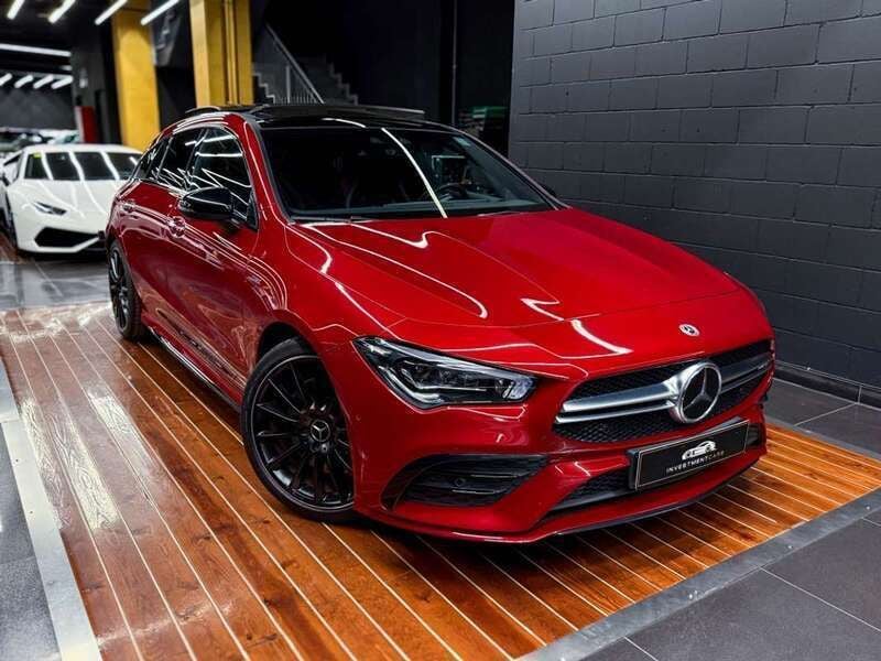 Burdeos Usado 2020 Mercedes CLA45 AMG Shooting Brake AMG Familiar | 45.500 € (Un poco caro) - Imagen 1/4