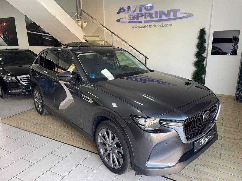 Gris / plata Usado 2023 Mazda CX-60 Exclusive-Line SUV | 38.990 € (Precio justo) - Imagen 1/4