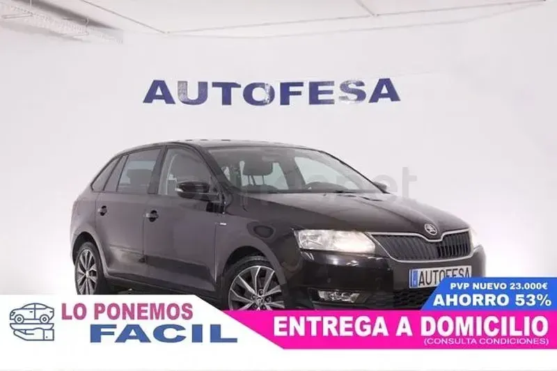 Usado Skoda Rapid Ambition 116 CV (85 kW) 2017 Negro Utilitario