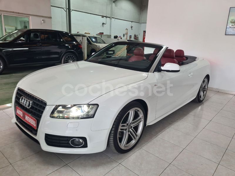 Blanco Usado 2010 Audi A5 Cabriolet S-Line Descapotable | 15.350 € - Imagen 1/4