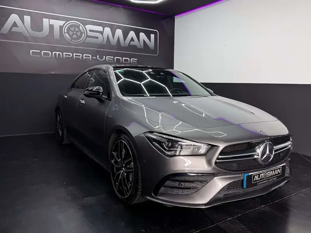 Usado Mercedes CLA35 AMG AMG 306 CV (225 kW) 2020 Gris Coupe