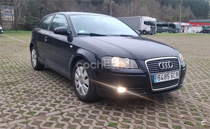 Usado Audi A3 Ambition 115 CV (84 kW) 2007 Negro Utilitario