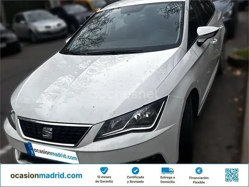 Usado Seat Leon Style 115 CV (84 kW) 2017 Blanco Familiar