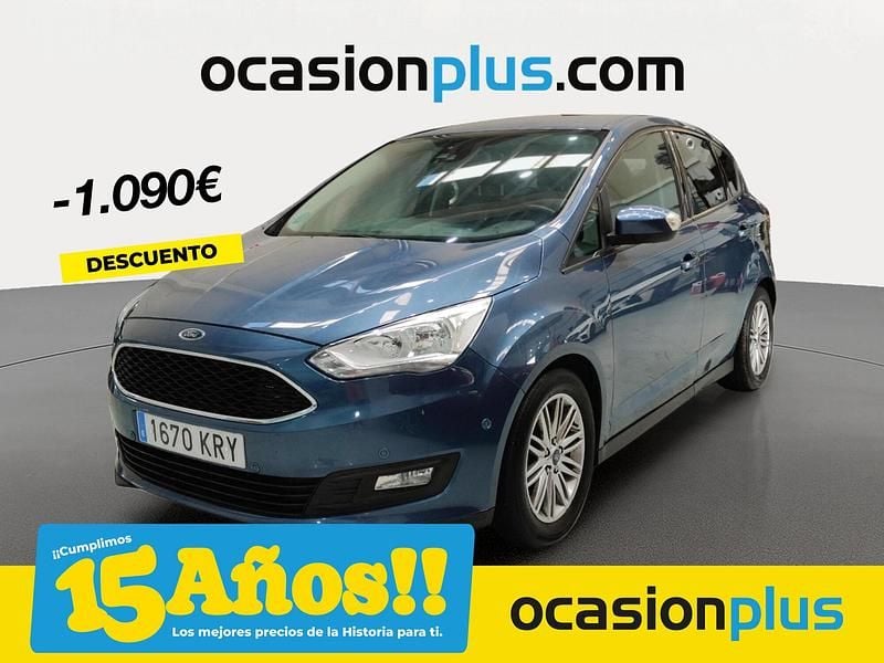 Azul Usado 2018 Ford C-MAX Trend+ Monovolumen | 11.990 € (Precio justo) - Imagen 1/4