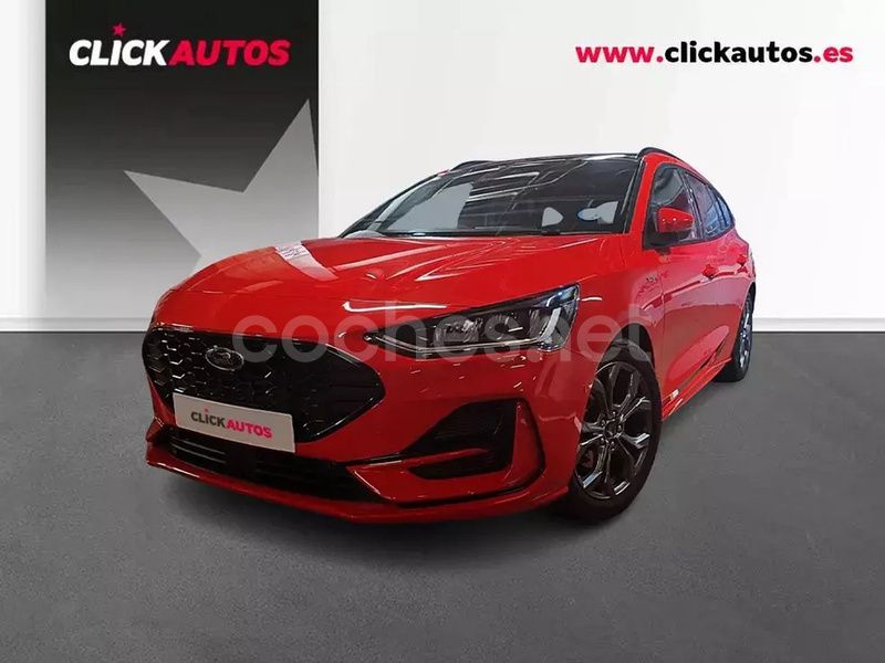 Rojo Usado 2024 Ford Focus ST-Line Familiar | 23.500 € (Precio justo) - Imagen 1/4