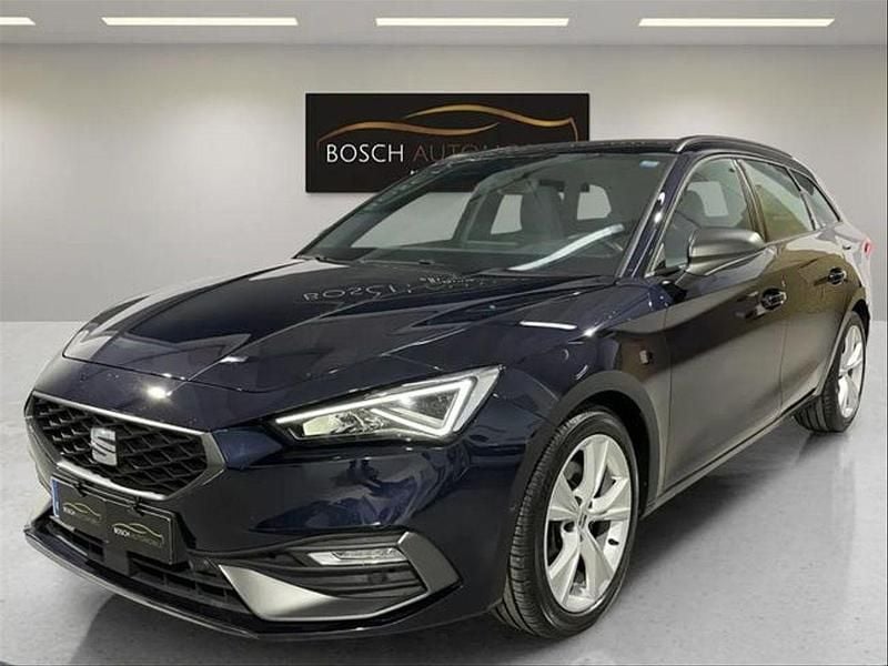 Azul Usado 2022 Seat Leon FR Familiar | 16.990 € (Precio justo) - Imagen 1/4