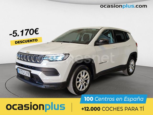 Blanco Usado 2022 Jeep Compass Longitude SUV | 20.490 € (Precio justo) - Imagen 1/4