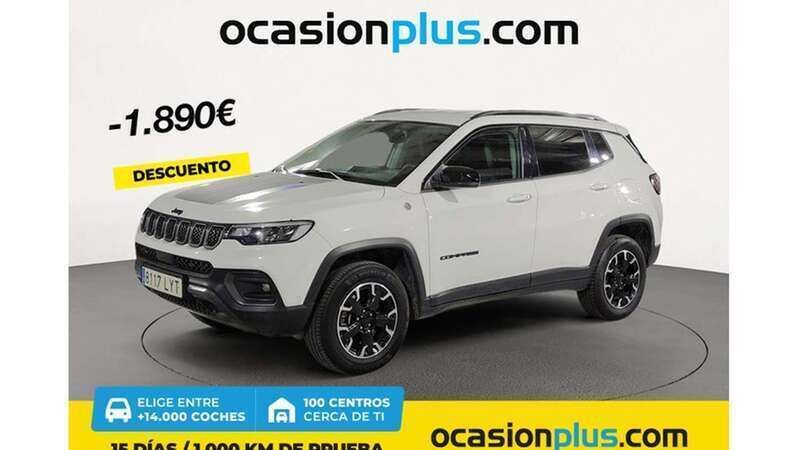 Blanco Usado 2022 Jeep Compass Trailhawk SUV | 18.900 € (Precio justo) - Imagen 1/4