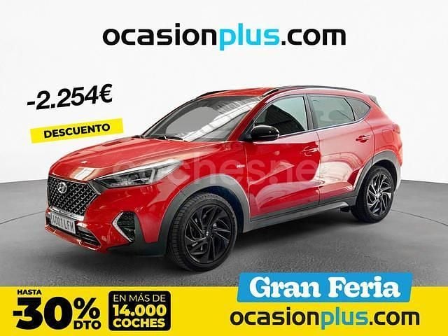 Rojo Usado 2020 Hyundai Tucson N Line SUV | 24.800 € (Precio justo) - Imagen 1/4