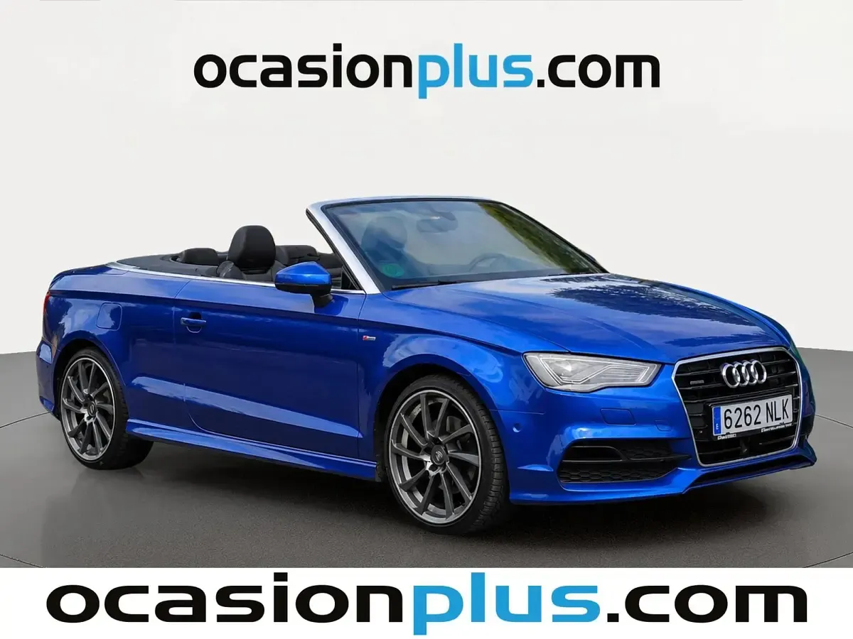 Usado Audi A3 S-Line 184 CV (135 kW) 2016 Azul Descapotable