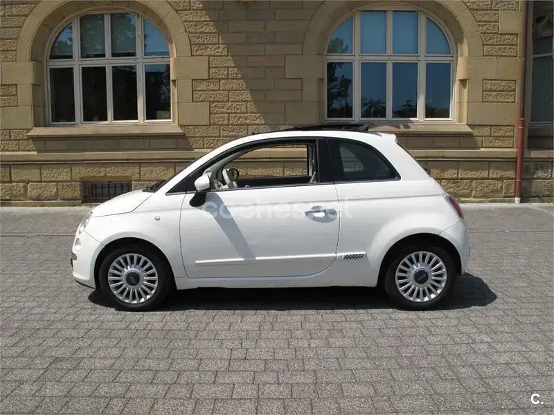 Usado Fiat 500 Lounge 100 CV (73 kW) 2008 Blanco Berlina