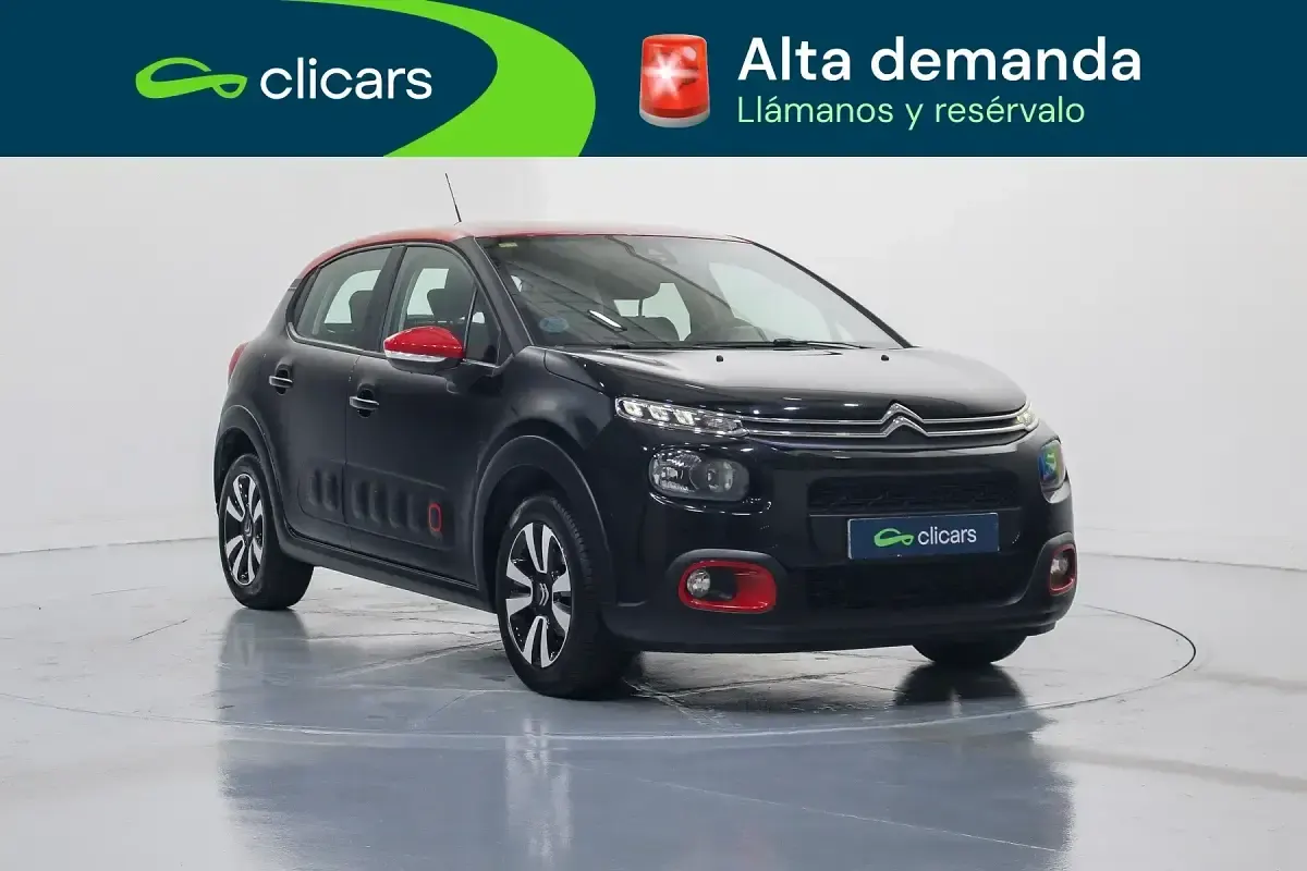 Usado Citroën C3 Feel 110 CV (80 kW) 2018 Negro Utilitario