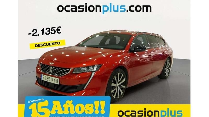Rojo Usado 2019 Peugeot 508 GT-line Familiar | 21.355 € (Precio justo) - Imagen 1/4